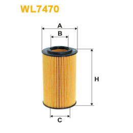 Filtre à huile WL7470 WIX