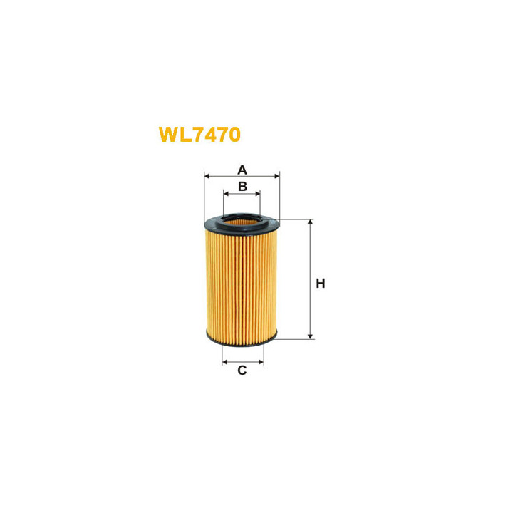 Filtre à huile WL7470 WIX