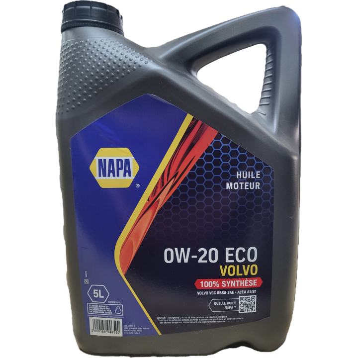 Huile moteur 0W-20 ECO VOLVO 5L NOS0W20-5L NAPA