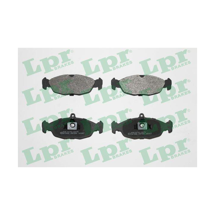 Jeu de 4 plaquettes de frein 05P599 LPR