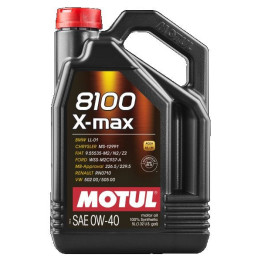 Huile moteur 8100 X-MAX SAE 0W-40 5L 104533 MOTUL