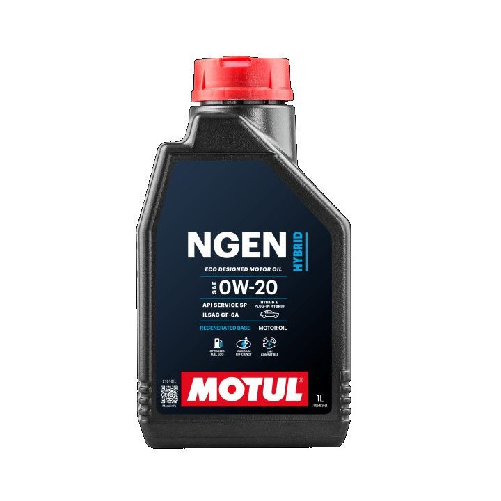 Huile moteur NGEN HYBRID SAE 0W-20 1L 111898 MOTUL