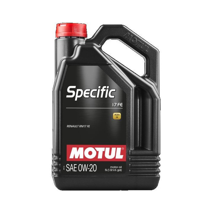 Huile moteur SPECIFIC 17 FE SAE 0W-20 5L 109950 MOTUL