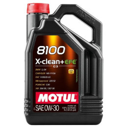 Huile moteur 8100 X-CLEAN+EFE SAE 0W-30 C3 5L 111678 MOTUL