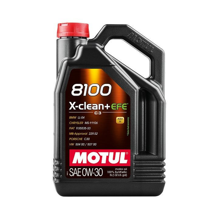 Huile moteur 8100 X-CLEAN+EFE SAE 0W-30 C3 5L 111678 MOTUL