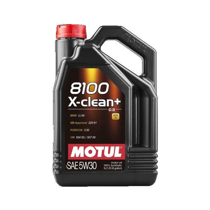 Huile moteur 8100 X-CLEAN+ SAE 5W-30 C3 5L 106377 MOTUL