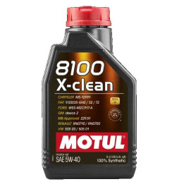 Huile moteur 8100 X-CLEAN SAE 5W-40 1L 102786 MOTUL