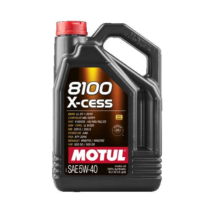 Huile moteur 8100 X-CESS SAE 5W-40 5L 102870 MOTUL