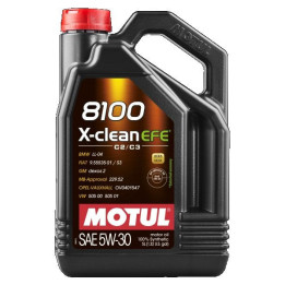 Huile moteur MOTUL 8100 X-CLEAN EFE 5W30 5L 109471 | MSC Auto Pièces