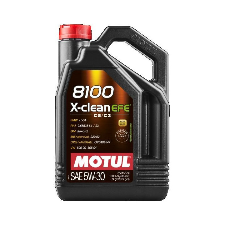 Huile moteur MOTUL 8100 X-CLEAN EFE 5W30 5L 109471 | MSC Auto Pièces