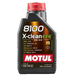 Huile moteur 8100 X-CLEAN EFE C2,C3 SAE 5W-30 1L 109470 MOTUL