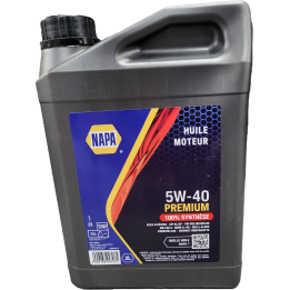 Huile moteur 5W-40 PREMIUM 2L NOS5W40-2L NAPA