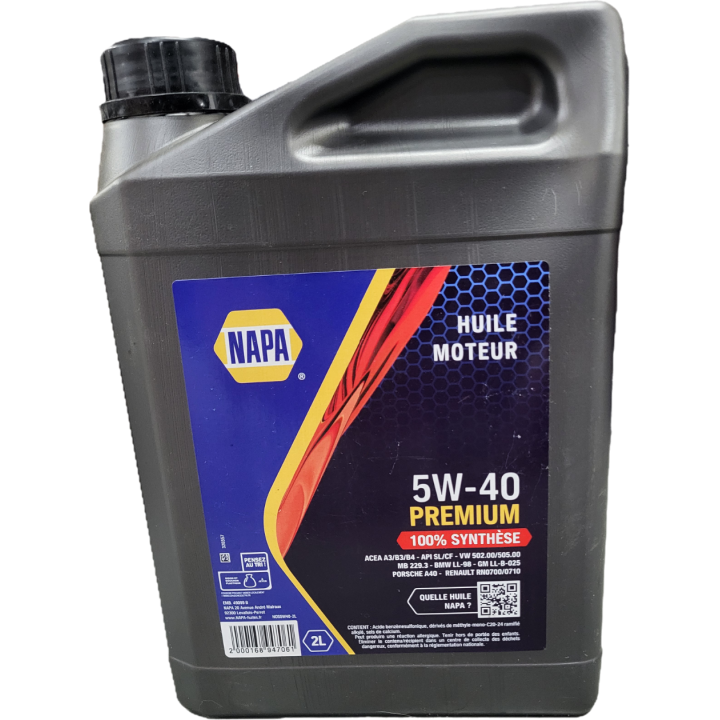 [PRIX] NOS5W40-2L NAPA | Huiles moteur