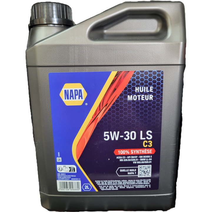 [PRIX] Huile moteur 5W-30 LS C3 2L NOS5W30C3-2L NAPA | Huiles moteur