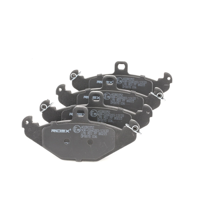 Jeu de 4 plaquettes de frein 402B0352 RIDEX