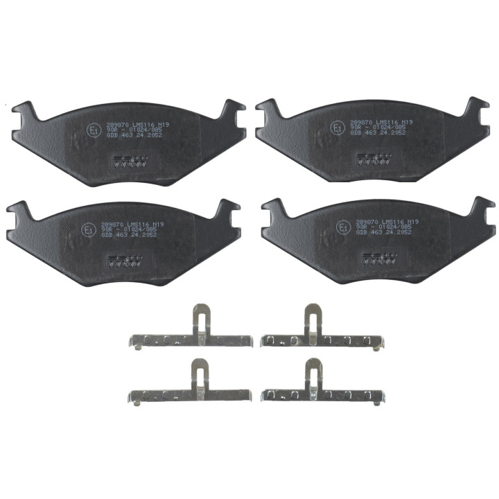 Jeu de 4 plaquettes de frein ABP1097 AUTOMOTOR