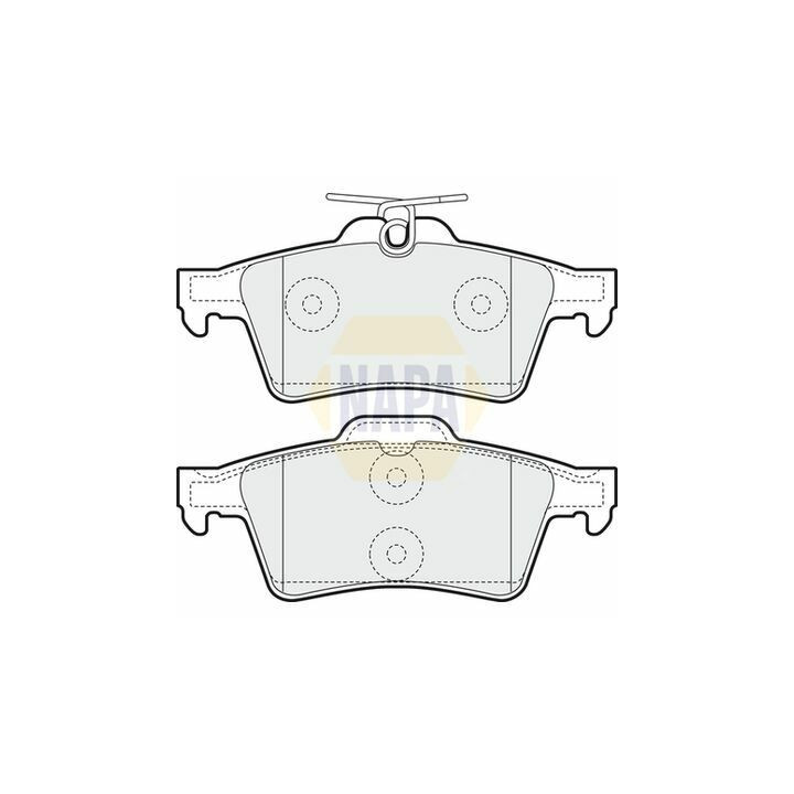 Plaquettes de frein NAPA NBP1411 | MSC Auto Pièces