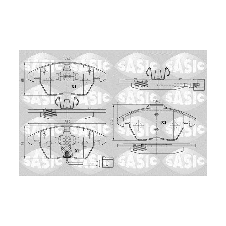 Plaquettes de frein 6216004 SASIC