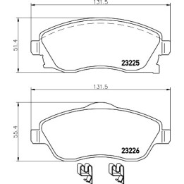 Plaquettes de frein MDB2073 MINTEX