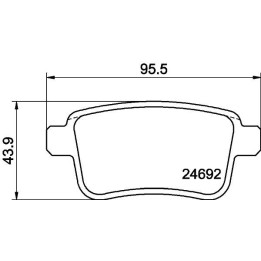 Plaquettes de frein MDB2964 MINTEX | Plaquettes de frein