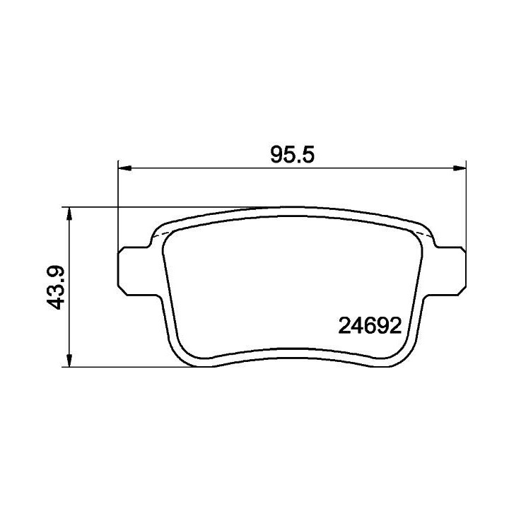 Plaquettes de frein MDB2964 MINTEX