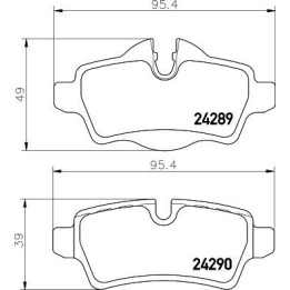 Plaquettes de frein MDB2930 MINTEX