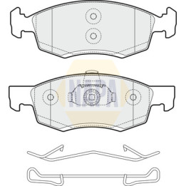 Plaquettes de frein NBP1436 NAPA