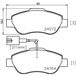 Plaquettes de Frein MDB3019 MINTEX | Plaquettes de frein