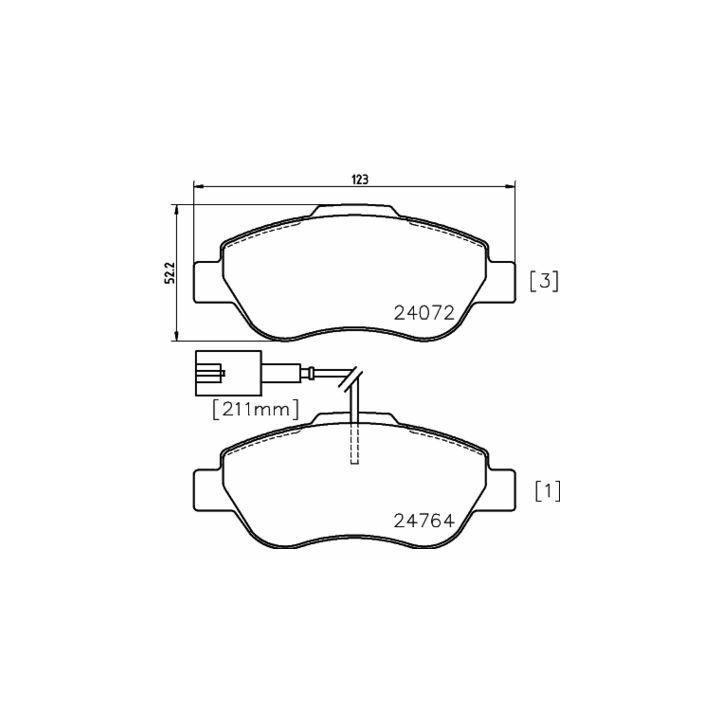 Plaquettes de frein MDB3019 MINTEX