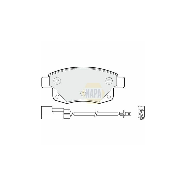Plaquettes de frein NBP1230 NAPA