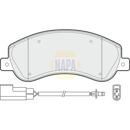 Plaquettes de frein NBP1557 NAPA