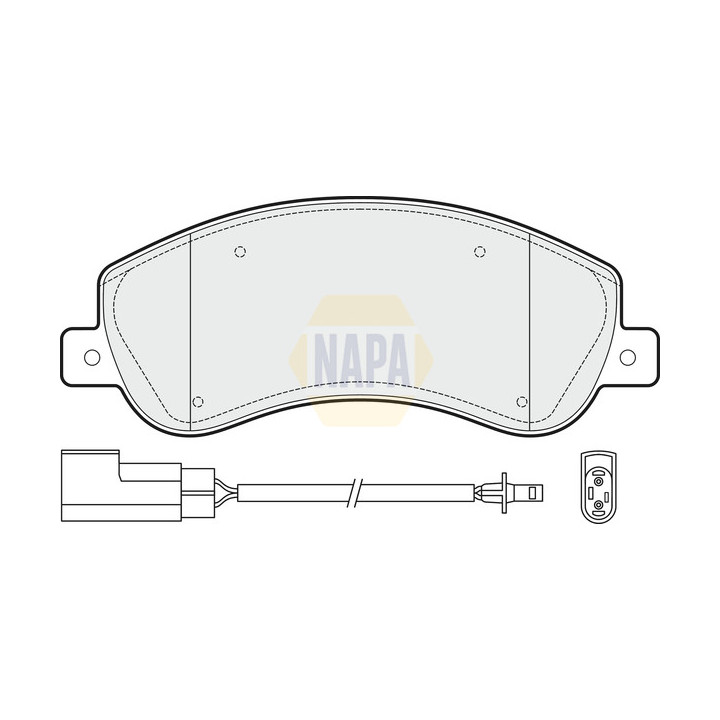 Plaquettes de frein NBP1557 NAPA