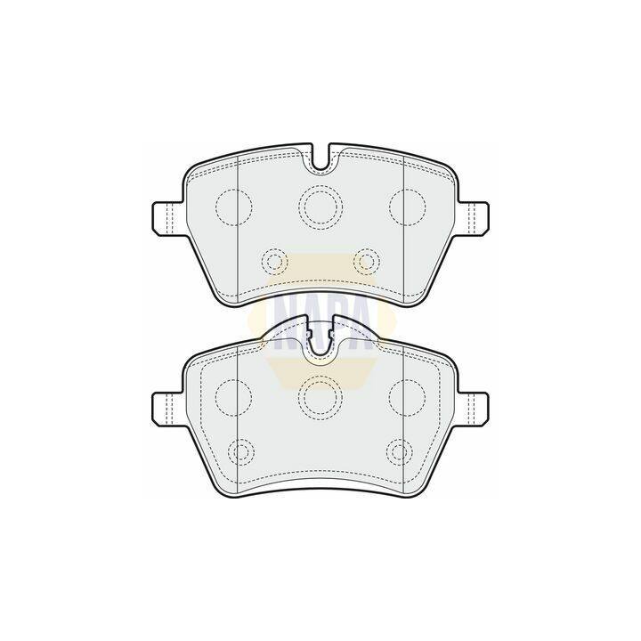 Plaquettes de frein NBP1197 NAPA