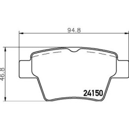 Plaquettes de frein MDB2693 MINTEX