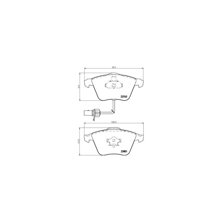 Plaquettes de frein MDB2648 MINTEX