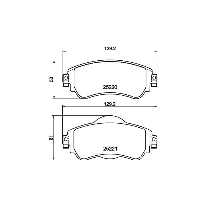 Plaquettes de frein MDB3174 MINTEX