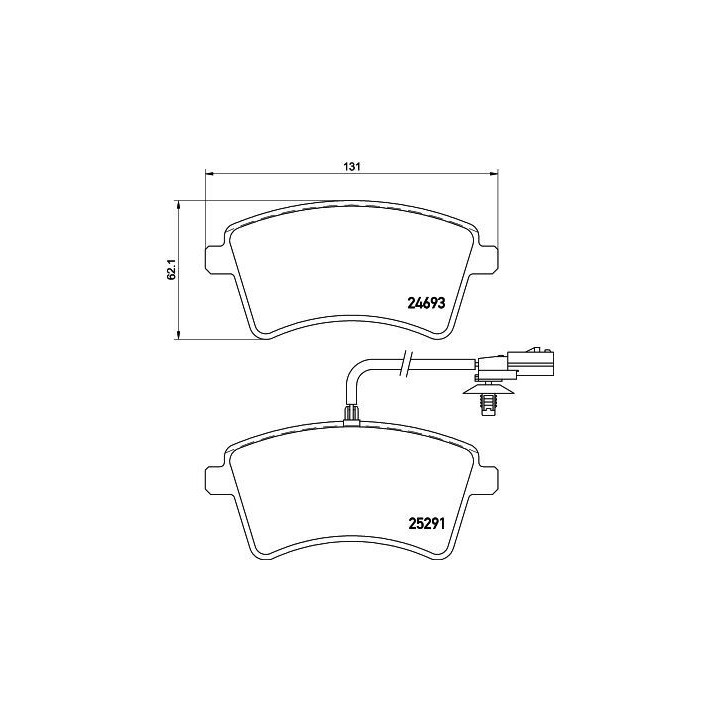 Plaquettes de frein MDB3234 MINTEX