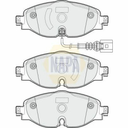 Plaquettes de frein NBP1437 NAPA
