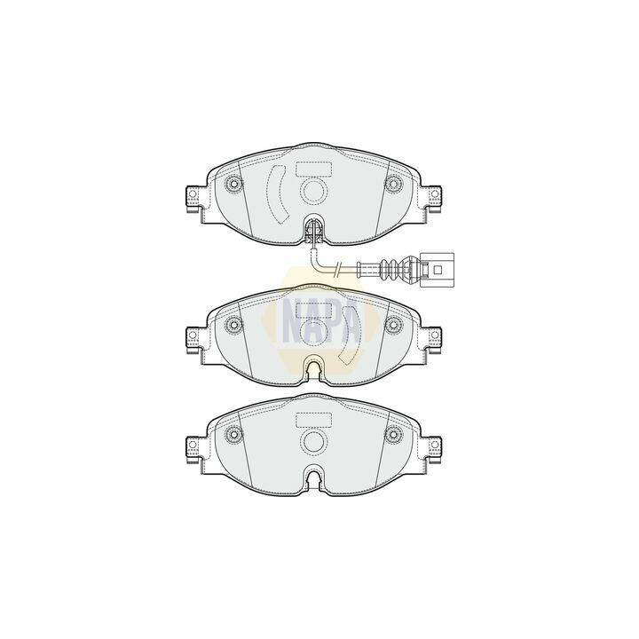 Plaquettes de frein NBP1437 NAPA