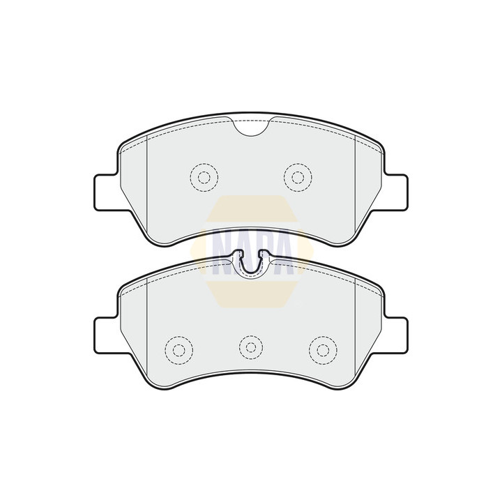 Plaquettes de frein NBP1182 NAPA