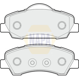 Plaquettes de frein NBP1416 NAPA