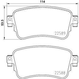 Plaquettes de frein MDB3991 MINTEX