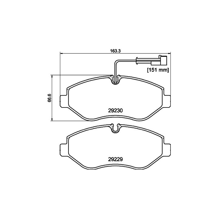 Plaquettes de frein MDB2917 MINTEX