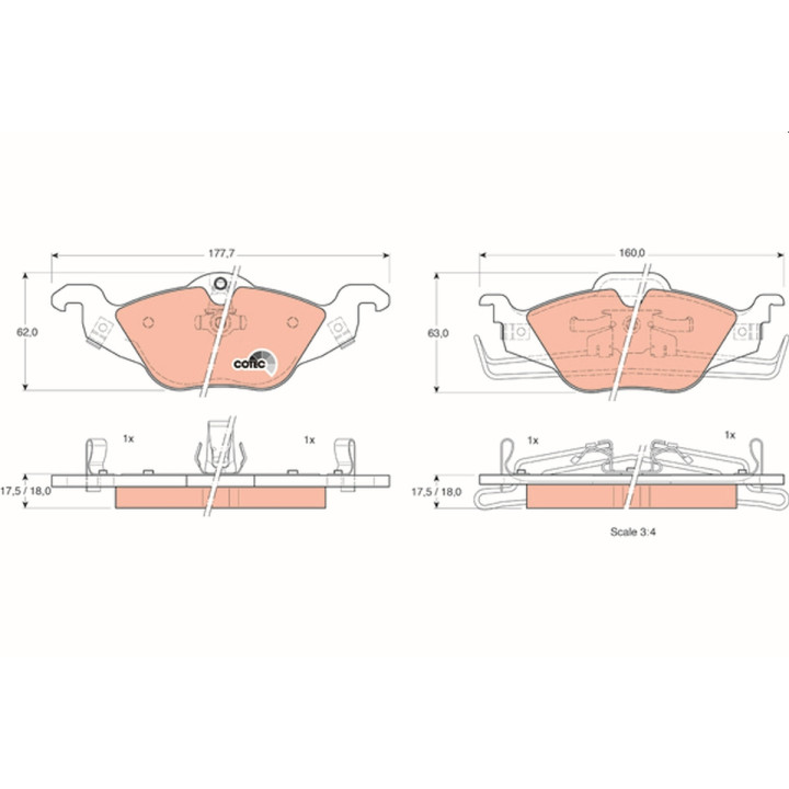 RBP026 REQUAL | Plaquettes de frein