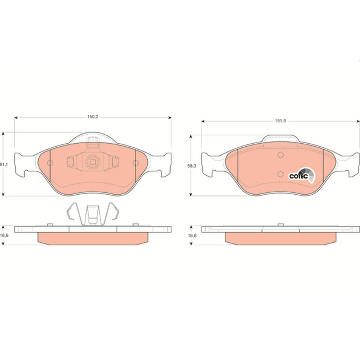 RBP063 REQUAL | Plaquettes de frein