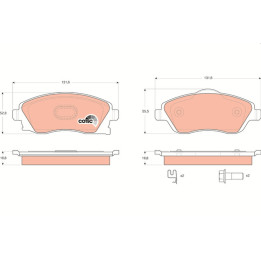 Plaquettes de frein RBP033 REQUAL