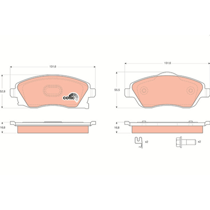 RBP033 REQUAL | Plaquettes de frein