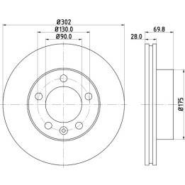 Disques de frein MDC2240 MINTEX | Disques de frein