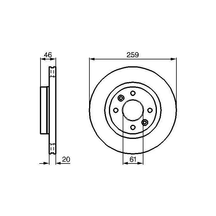 Jeu de disques de frein BS7876 BRECO