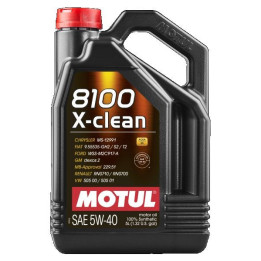 Huile moteur 8100 X-clean SAE 5W-40 5L 102051 MOTUL